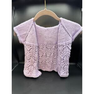 Handmade Lilac Baby/Toddler Cardigan